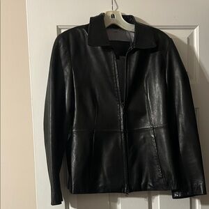 Women's Black Leather Jacket